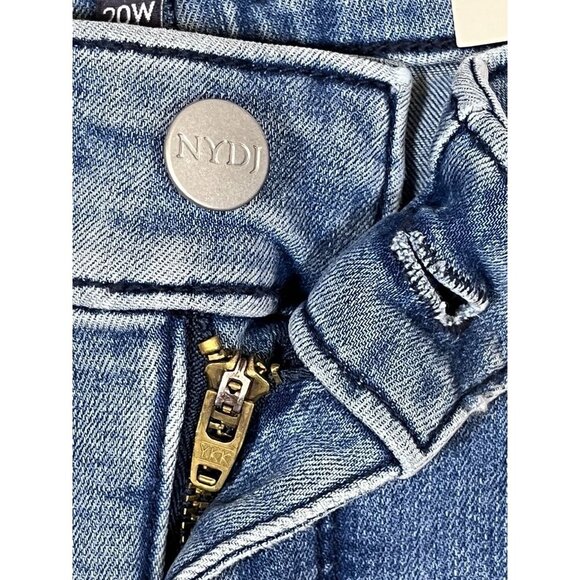 NYDJ Denim Crop Marilyn Cuff Jean 20W Blue Preppy Western Classic Boho Hippie - Picture 5 of 11